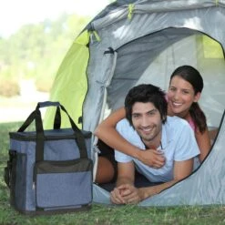 Relaxdays Kühltasche Faltbar, 36 X 40 X 26cm, Blau, 30 Liter -Küche Fach Geschäft 43377e999830e7fb36e38f36a1c5064ef64b42b3 kuehltasche relaxdays faltbar