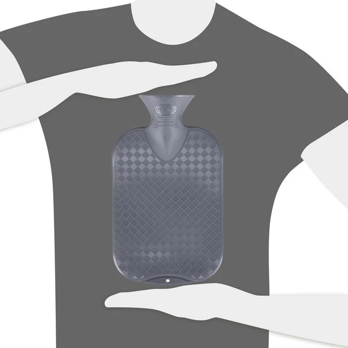 Fashy Wärmflasche Glatt, 2 Liter, Anthrazit 5 Fashy Wärmflasche Glatt, 2 Liter, Anthrazit – Bild 3