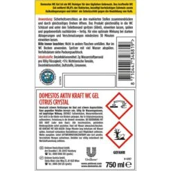 Domestos WC-Reiniger Aktiv Kraft Citrus Fresh, WC Gel, Beseitigt 99,9% Der Bakterien, 1 Liter 15 Domestos WC-Reiniger Aktiv Kraft Citrus Fresh, WC Gel, Beseitigt 99,9% Der Bakterien, 1 Liter -Küche Fach Geschäft 465102f105fa5db1ec2d61e395b81470ed322fd7 wc reiniger domestos aktiv kraft citrus fresh