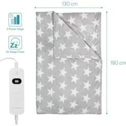 Navaris Heizdecke XXL, Grau, 3 Temperaturen, Abschaltautomatik, 180 X 130cm -Küche Fach Geschäft 491bafba3299a9c8cbc90c81c5c47b5296801aa1 heizdecke navaris xxl grau