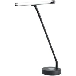 Infitronic Schreibtischlampe IN78LEDKLB1 LED, Dimmbar, QI-Ladegerät, USB, Standfuß, Schwarz
