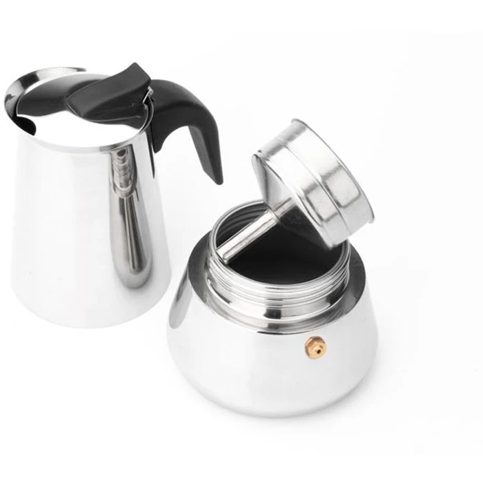 Leopold-Vienna Espressokocher Trevi, LV113003, Induktion, Edelstahl, Silber, Für 6 Tassen, 400 Ml 6 Leopold-Vienna Espressokocher Trevi, LV113003, Induktion, Edelstahl, Silber, Für 6 Tassen, 400 Ml – Bild 4