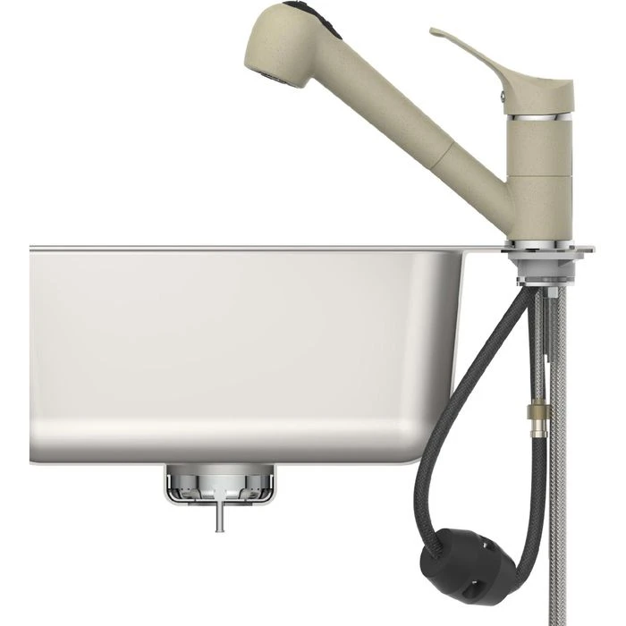 Schütte Küchenarmatur Granit, Beige, Hochdruck, Schwenkbar, Ausziehbarer Auslauf 8 Schütte Küchenarmatur Granit, Beige, Hochdruck, Schwenkbar, Ausziehbarer Auslauf – Bild 6