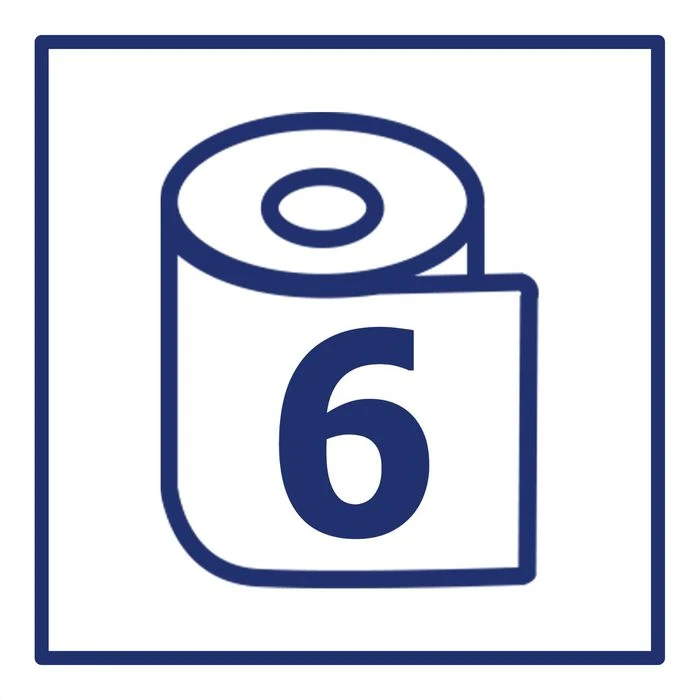 Katrin Toilettenpapier Classic Gigant Toilet L2, 2542, 2-lagig, Tissue, 1200 Blatt, 6 Rollen 8 Katrin Toilettenpapier Classic Gigant Toilet L2, 2542, 2-lagig, Tissue, 1200 Blatt, 6 Rollen – Bild 6