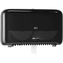 Tork Toilettenpapierspender Elevation, 558048, T7, Kunststoff, Für 2 Jumbo Rollen, Schwarz -Küche Fach Geschäft 4cd489cf88b9539ebfd6682202015bba8a840728 toilettenpapierspender tork elevation 558048