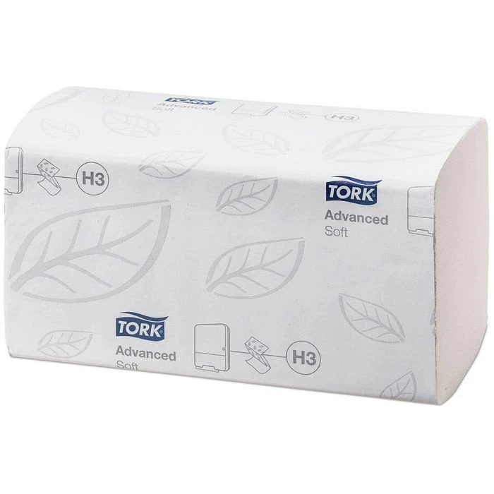Tork Papierhandtücher Advanced, 290143, H3, Weiß, 2-lagig, Zick-Zack-Falz, 22,6 X 23 Cm, 3750 Stück 5 Tork Papierhandtücher Advanced, 290143, H3, Weiß, 2-lagig, Zick-Zack-Falz, 22,6 X 23 Cm, 3750 Stück – Bild 3