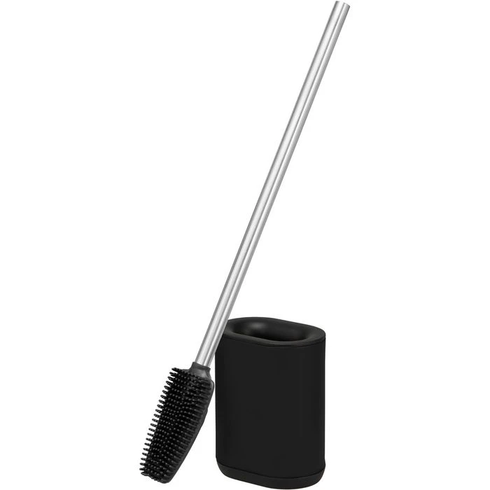 Bremermann WC-Bürste WC-Garnitur Barbena, Schwarz, Bürstenhalter Aus Edelstahl, Zur Wandmontage 3 Bremermann WC-Bürste WC-Garnitur Barbena, Schwarz, Bürstenhalter Aus Edelstahl, Zur Wandmontage