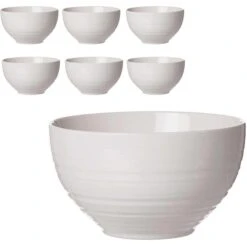 Ritzenhoff&Breker Müslischale Suomi, Porzellan, Cremeweiß, 14cm, Set, 6 Stück