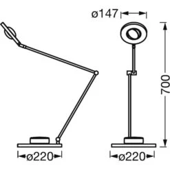LEDVANCE Schreibtischlampe Panan Desk LED, Dimmbar, App-fähig, Standfuß -Küche Fach Geschäft 58424d476f935238b05701025a8e47ff48d9a834 schreibtischlampe ledvance panan desk led