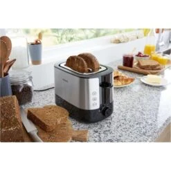 Philips Toaster Viva Collection HD2637/90, 2 Scheiben, 1000 W, Kunststoff/Edelstahl, Schwarz -Küche Fach Geschäft 5b56818cc2ce3a6c1ca1834f7fe8e48728420587 toaster philips viva collection hd263790