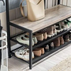 Vasagle Garderobenständer HSR086B02, Mit 24 Haken, Metall / Holz, Schwarz / Graubraun 14 Vasagle Garderobenständer HSR086B02, Mit 24 Haken, Metall / Holz, Schwarz / Graubraun -Küche Fach Geschäft 5bc4b35c504d09b7afdf4ce1cb41d77b385cc078 garderobenstaender vasagle hsr086b02