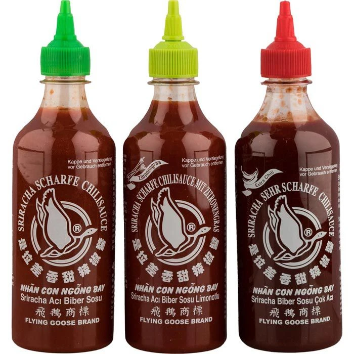 FlyingGoose Chilisauce Sriracha Scharfe Chilisauce, In 6 Geschmacksrichtungen, 6x 455ml 5 FlyingGoose Chilisauce Sriracha Scharfe Chilisauce, In 6 Geschmacksrichtungen, 6x 455ml – Bild 3