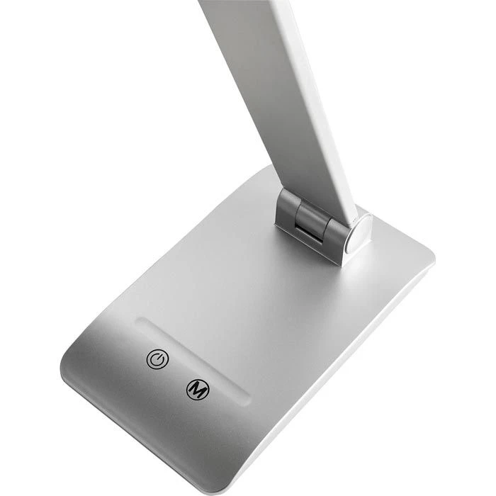 Alco Schreibtischlampe 924 LED, Dimmbar, Silber, Mit Standfuß 5 Alco Schreibtischlampe 924 LED, Dimmbar, Silber, Mit Standfuß – Bild 3