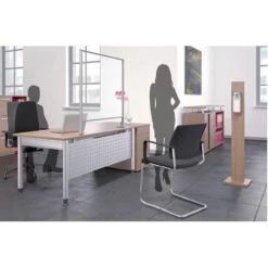 Geramöbel Desinfektionsmittelspender S-HS-W, Mit Ständer, Weiß, 1000ml -Küche Fach Geschäft 5facd41e5e18049e5bb2071fca4c47c1b53fe561 desinfektionsmittelspender geramoebel s hs w