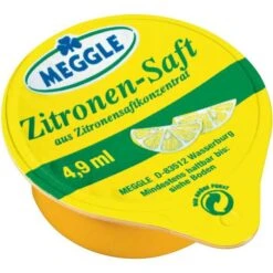 Meggle Zitronensaft Portionsbecher, Je 4,9ml, 120 Stück -Küche Fach Geschäft 60ef909941a7377bbab9acbf0682176b1df16b6c zitronensaft meggle portionsbecher