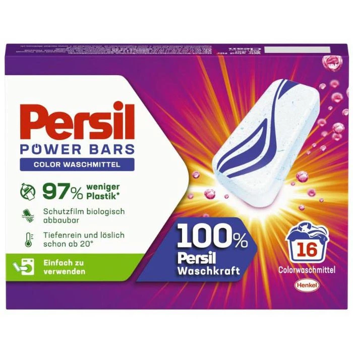Persil® Persil Waschmittel Color Power Bars, Colorwaschmittel, 472 G, 16 Waschladungen 3 Persil® Persil Waschmittel Color Power Bars, Colorwaschmittel, 472 G, 16 Waschladungen