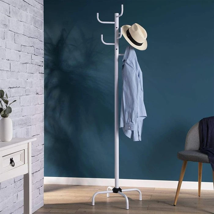 Idimex Garderobenständer Kaktus, 18200, Mit 8 Haken, Metall, Weiß 5 Idimex Garderobenständer Kaktus, 18200, Mit 8 Haken, Metall, Weiß – Bild 3