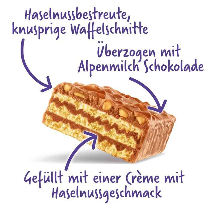 Milka Schokoriegel Nussini, 157,5g, Je 31,5g, 5 Riegel 5 Milka Schokoriegel Nussini, 157,5g, Je 31,5g, 5 Riegel – Bild 3
