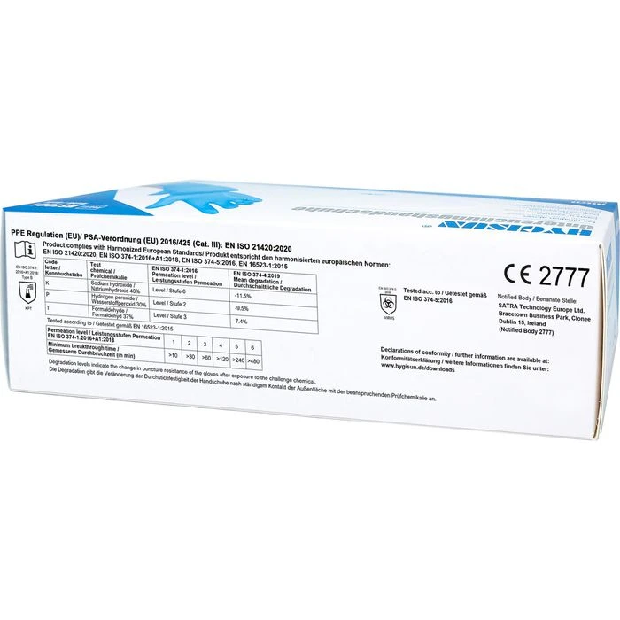 HYGISUN Einmalhandschuhe Intco Nitril, Puderfrei, Blau, 100 Stück, Größe M 8 HYGISUN Einmalhandschuhe Intco Nitril, Puderfrei, Blau, 100 Stück, Größe M – Bild 6