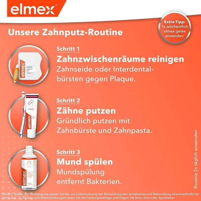 Elmex Mundspülung Kariesschutz Zahnspülung, Ohne Alkohol, 400ml 9 Elmex Mundspülung Kariesschutz Zahnspülung, Ohne Alkohol, 400ml – Bild 7
