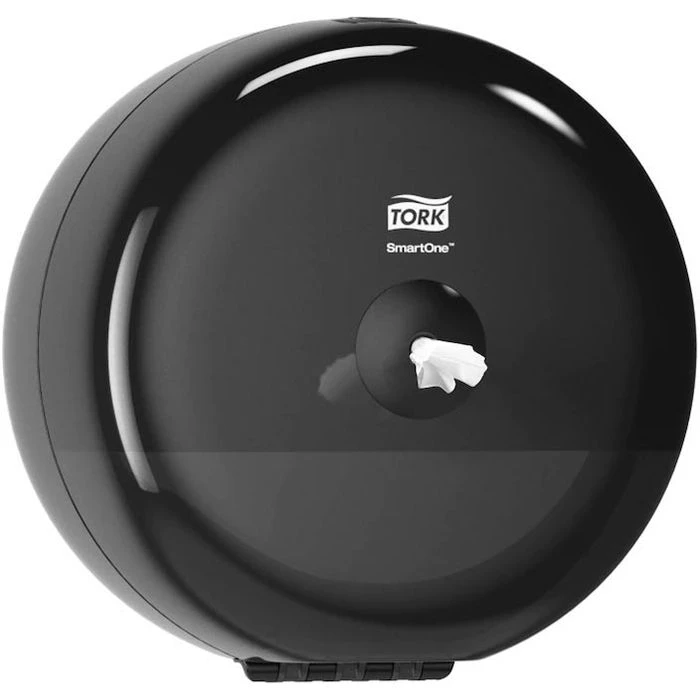 Tork Toilettenpapierspender SmartOne Mini, 681008, T9, Kunststoff, Für Mini Jumbo Rollen, Schwarz 5 Tork Toilettenpapierspender SmartOne Mini, 681008, T9, Kunststoff, Für Mini Jumbo Rollen, Schwarz – Bild 3