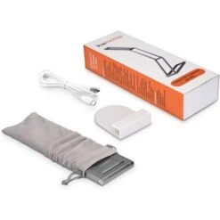 Kwmobile Schreibtischlampe LED, Standfuß, Dimmbar, USB, Faltbar, Mit Akku, Silber -Küche Fach Geschäft 69391468cf43754a197232093fffaf3cb0c671bc schreibtischlampe kwmobile led