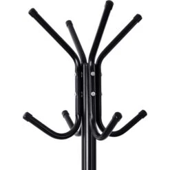 Songmics Garderobenständer RCR17B, Mit 12 Haken, Metall, Schwarz -Küche Fach Geschäft 6b048d730f2193c100f3a6b2d57933cd7f91ef82 garderobenstaender songmics rcr17b