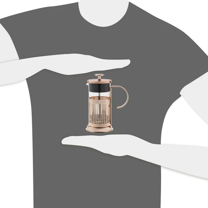 Leopold-Vienna Kaffeebereiter LV01529 Kupfer, Glas, Metall, French Press, 0,35 L / 2 Tassen 5 Leopold-Vienna Kaffeebereiter LV01529 Kupfer, Glas, Metall, French Press, 0,35 L / 2 Tassen – Bild 3