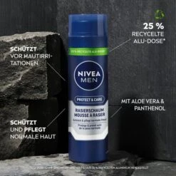 Nivea Rasierschaum Men Protect & Care, Für Männer, 200ml -Küche Fach Geschäft 6d44023d5eac30388eb682e539206a5c27d67237 rasierschaum nivea men protect und care