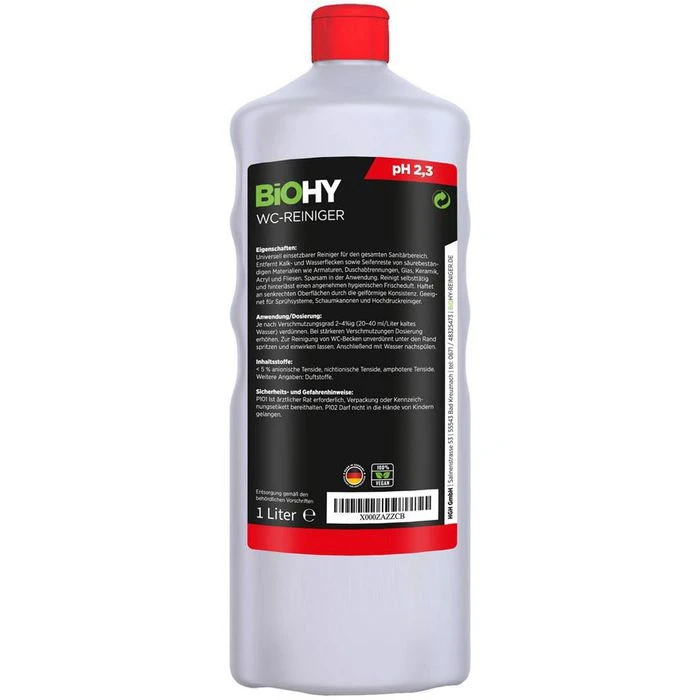 BiOHY WC-Reiniger 014-001, 100% Vegan, Bio-Konzentrat, 1 Liter 6 BiOHY WC-Reiniger 014-001, 100% Vegan, Bio-Konzentrat, 1 Liter – Bild 4