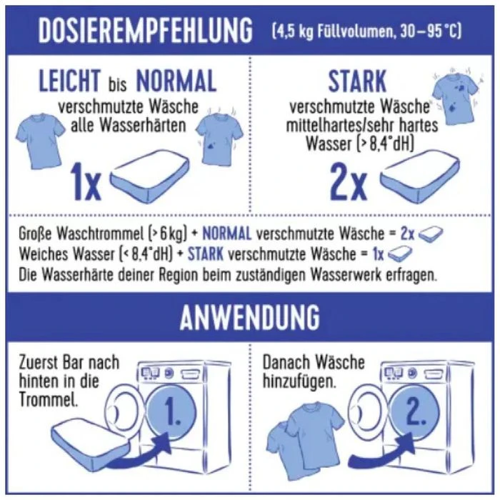 Love-Nature Waschmittel Wash Bars, Alpine Fresh, Vollwaschmittel, Universal, 0,59 Kg, 20 WL 7 Love-Nature Waschmittel Wash Bars, Alpine Fresh, Vollwaschmittel, Universal, 0,59 Kg, 20 WL – Bild 5