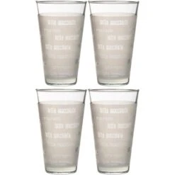 Ritzenhoff&Breker Kaffeegläser Chicco, Latte Macchiato Gläser, 330ml, 4 Stück