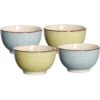 Ritzenhoff&Breker Müslischale Happy, Steinzeug, Blau / Grün, 14cm, Set, 4 Stück
