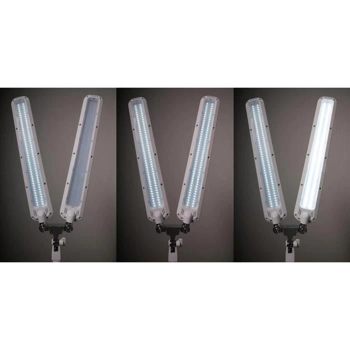 Maul Schreibtischlampe Maulcraft Duo LED, Dimmbar, Zwei Leuchtenköpfe, Weiß, Mit Tischklemme 7 Maul Schreibtischlampe Maulcraft Duo LED, Dimmbar, Zwei Leuchtenköpfe, Weiß, Mit Tischklemme – Bild 5