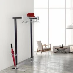 Kerkmann Garderobenständer Montana, 6553, Mit Hutablage, Metall, Schwarz / Silber 9 Kerkmann Garderobenständer Montana, 6553, Mit Hutablage, Metall, Schwarz / Silber -Küche Fach Geschäft 742d19abe46d70860faaa9476e3c4278bcdcf06d garderobenstaender kerkmann montana 6553