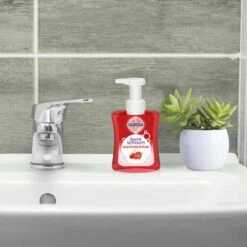 Sagrotan Seife Samt-Schaum Kirschblüte & Rose, Schaumseife, Pumpspender, Antibakteriell, 250ml -Küche Fach Geschäft 74ef88f47609ae10abe6dfc82dd36057ee95ca05 seife sagrotan samt schaum kirschbluete und rose