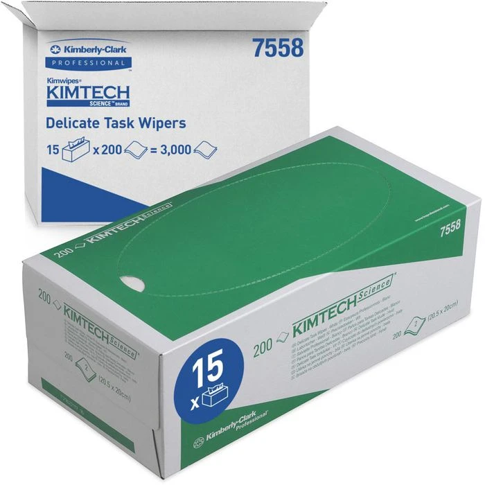Kimtech Einwegtücher Science, 7558, 20 X 20 Cm, Präzisionswischtücher, Weiß, 15 Pack A 200 Blatt 3 Kimtech Einwegtücher Science, 7558, 20 X 20 Cm, Präzisionswischtücher, Weiß, 15 Pack A 200 Blatt