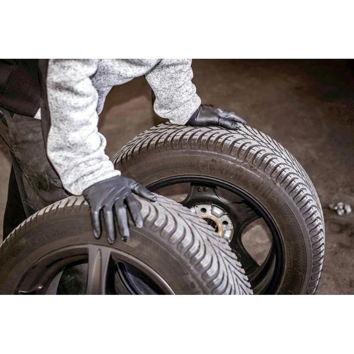 NITRAS Einmalhandschuhe Tough Grip N, Nitril, 8330, Puderfrei, Schwarz, 50 Stück, Gr. XL 5 NITRAS Einmalhandschuhe Tough Grip N, Nitril, 8330, Puderfrei, Schwarz, 50 Stück, Gr. XL – Bild 3