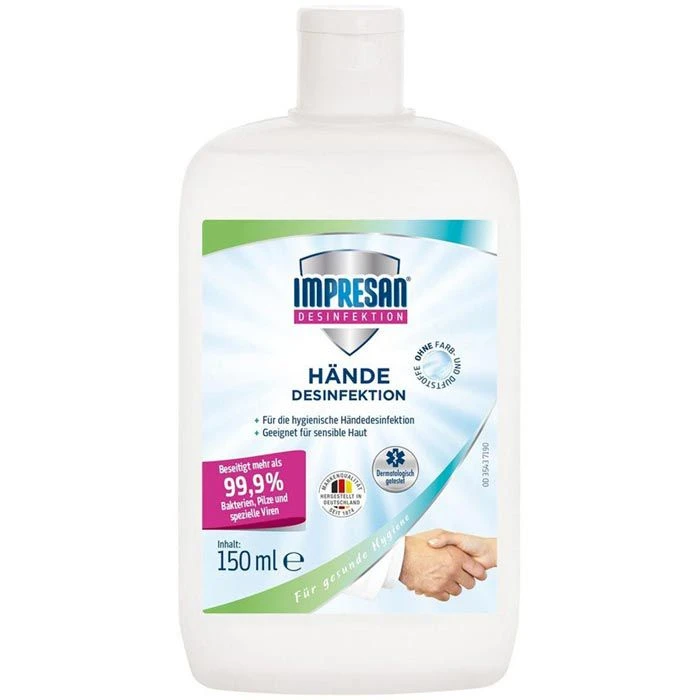 Impresan Desinfektionsmittel 3543, Hände Desinfektion, 150ml 3 Impresan Desinfektionsmittel 3543, Hände Desinfektion, 150ml