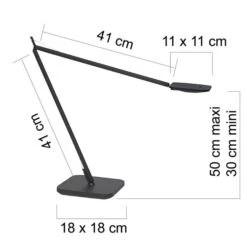 Unilux Schreibtischlampe Magic LED, Dimmbar, Schwarz, Mit Standfuß -Küche Fach Geschäft 7d27e2fa305d1b6ce08bc4a714c1cdf4cd960a37 schreibtischlampe unilux magic led