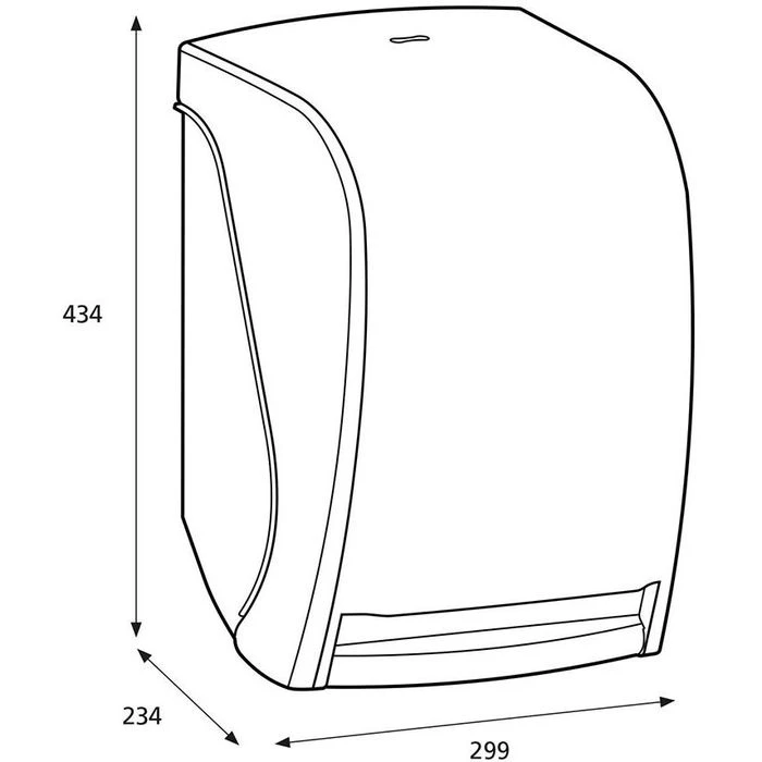 Katrin Handtuchspender Systemrollenspender 93701, Elektrisch, Kunststoff, Für Rollenhandtücher, Weiß 5 Katrin Handtuchspender Systemrollenspender 93701, Elektrisch, Kunststoff, Für Rollenhandtücher, Weiß – Bild 3