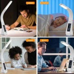 Monzana Schreibtischlampe LED, Dimmbar, Uhr, Temperatur, Kalender, Weiß 16 Monzana Schreibtischlampe LED, Dimmbar, Uhr, Temperatur, Kalender, Weiß -Küche Fach Geschäft 7f340fed14e4a149acf697db393e32ed7791b411 schreibtischlampe monzana lilly led