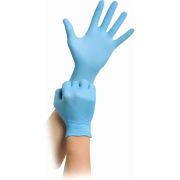 MaiMed Einmalhandschuhe Nitril Blue PF, Puderfrei, Chemikalienhandschuhe, Blau, 100 Stück, Gr. M 6 MaiMed Einmalhandschuhe Nitril Blue PF, Puderfrei, Chemikalienhandschuhe, Blau, 100 Stück, Gr. M – Bild 4