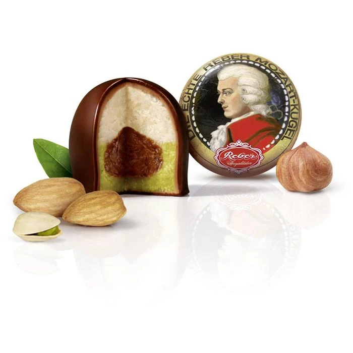 Reber Pralinen Mozartkugeln, 900g, 45 Stück 4 Reber Pralinen Mozartkugeln, 900g, 45 Stück – Bild 2