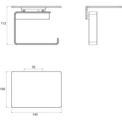 Emco Toilettenpapierspender Loft, Mit Ablage, Aluminium, Für 1 Kleinrolle, Chrom -Küche Fach Geschäft 820c897f7cdb41204cf1a0ba6fc0869c24180a30 toilettenpapierspender emco loft mit ablage