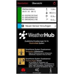 TFA Wetterstation 31.4005.02 Weatherhub Funk, Hygrometer, Windmesser, Niederschlag -Küche Fach Geschäft 83ffe8cb714b59a75a8a6ecc6617dff15f81a188 weatherhub set tfa 31.4005.02