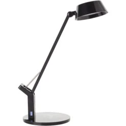 Brilliant Schreibtischlampe Kaila LED, Dimmbar, QI-Ladegerät, Standfuß, Schwarz