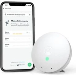 Airthings Thermo-Hygrometer Wave Mini, VOC, App-fähig, Bluetooth