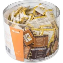 Hellma Minischokolade Belgische Schoko-Täfelchen, Verschiedene Sorten, 165 Stück