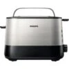 Philips Toaster Viva Collection HD2637/90, 2 Scheiben, 1000 W, Kunststoff/Edelstahl, Schwarz -Küche Fach Geschäft 8b0e33e9af288d104fbd1b1915fc5e4dcc61ea33 toaster philips viva collection hd263790